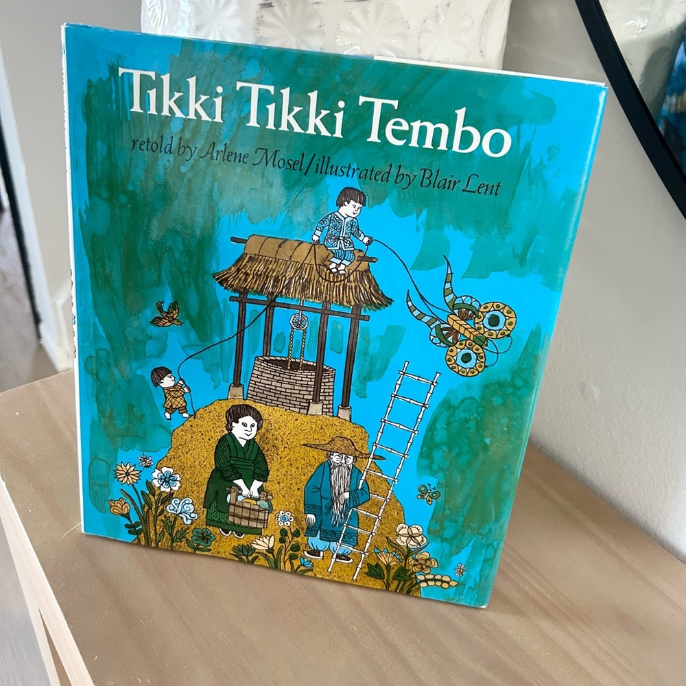 Collectible 1968 Tikki Tikki Tembo Hardcover by Arlene Mosel + Blair Lent